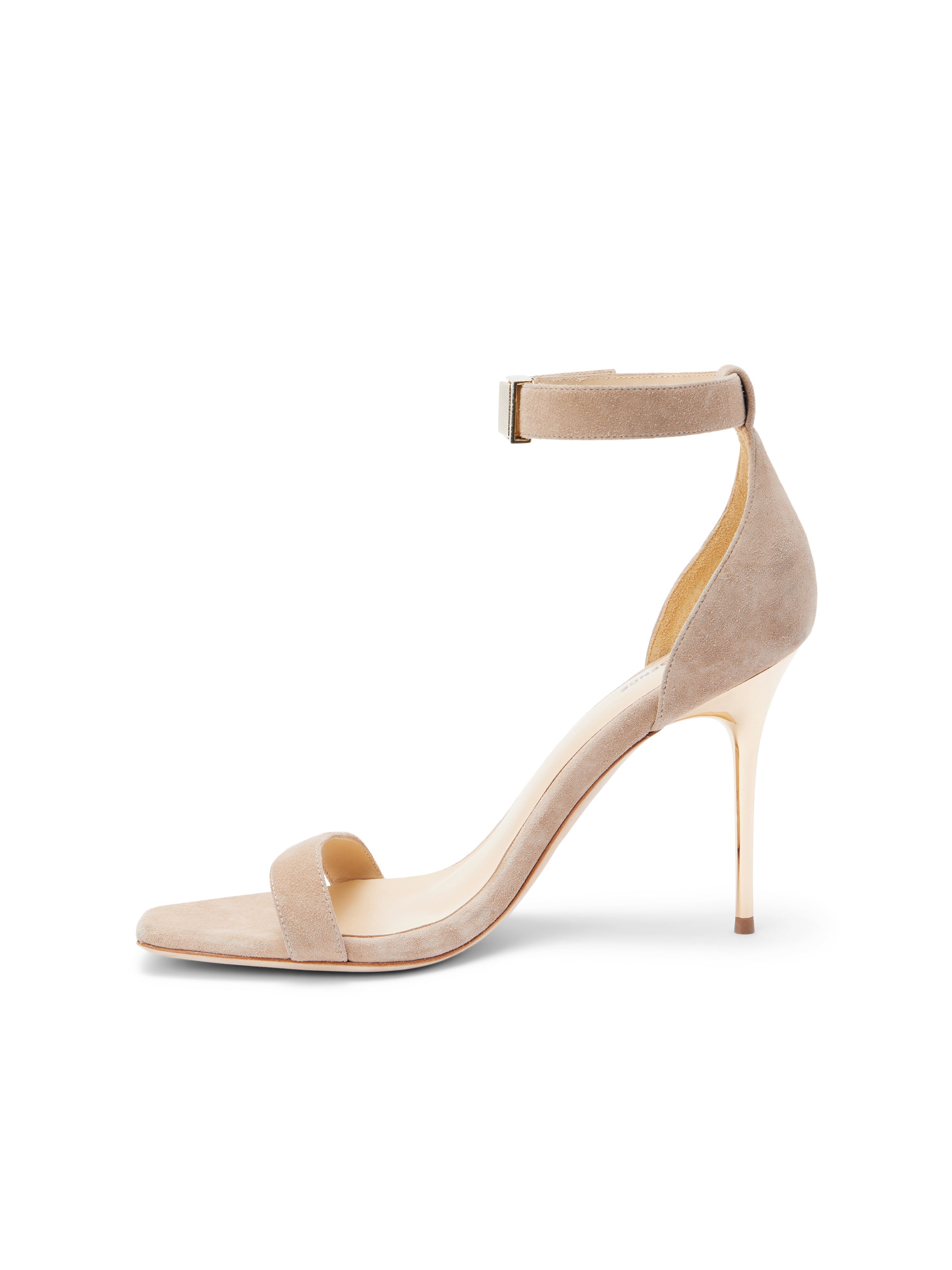Thea Sandal In Macaroon Suede