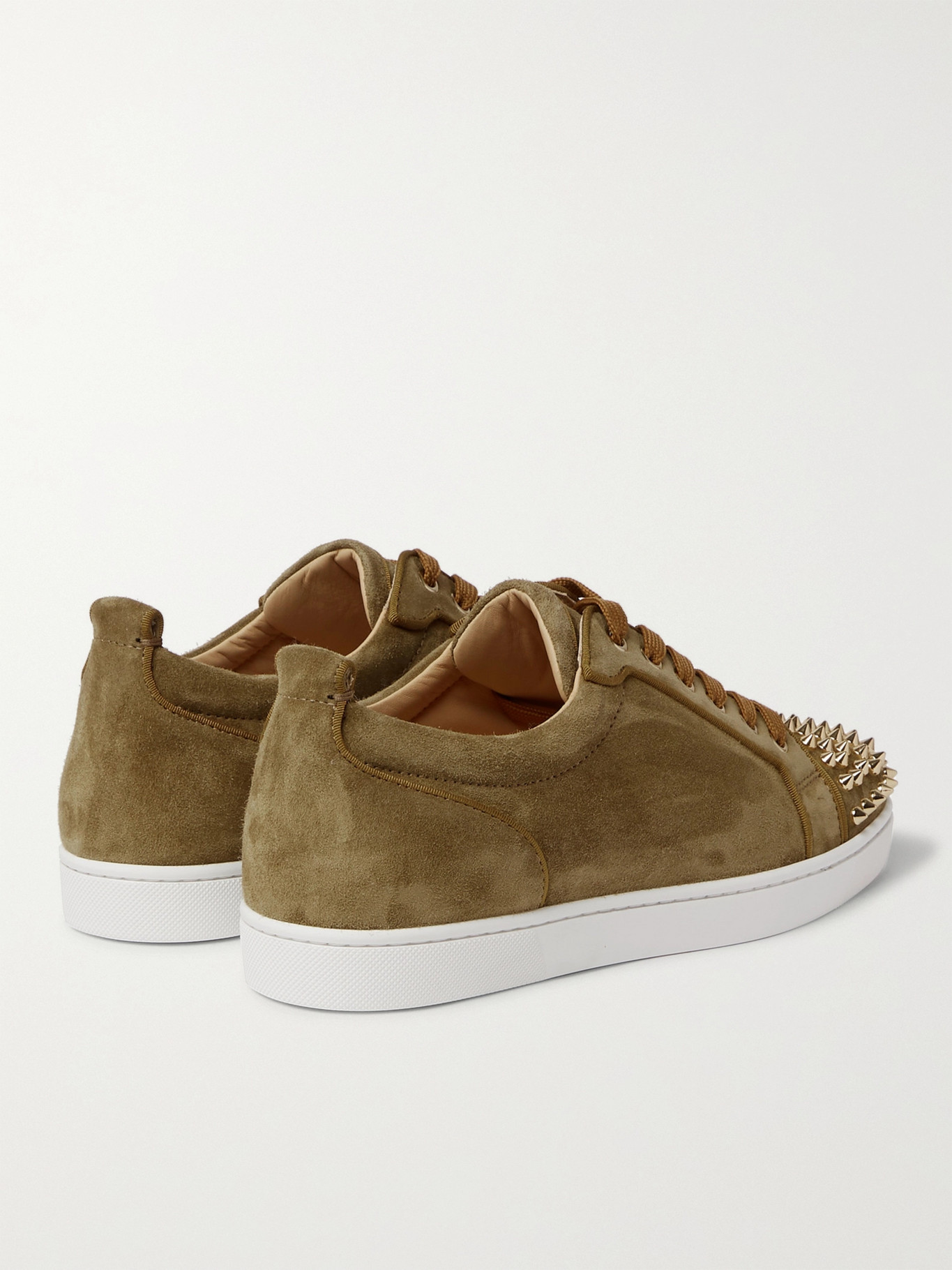 Louis Junior Spikes Cap-Toe Suede Sneakers