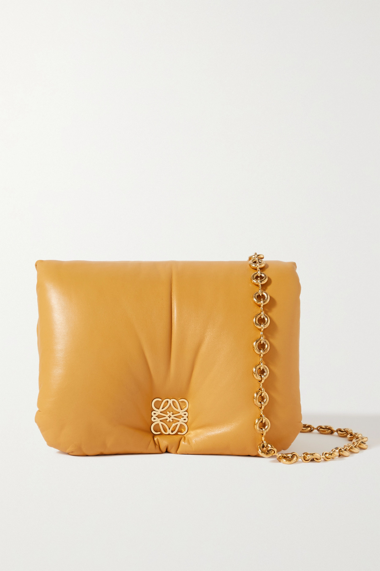 Loewe Goya borwn padded cross-body bag