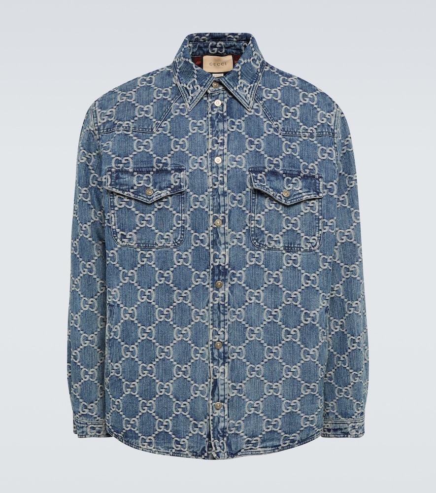 Gucci Reversible GG-jacquard denim jacket - Realry: A global fashion sites  aggregator