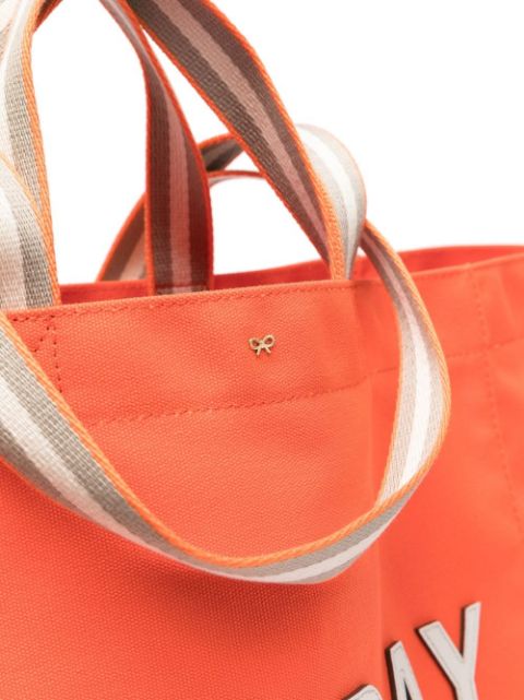 Anya Hindmarch 홀리데이 재활용 캔버스 토트 백 167253 clementine