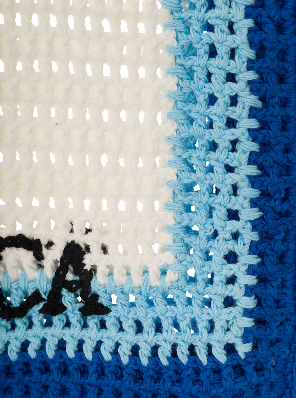 Casablanca Atlantis Crochet-knit Tote Bag - Blue