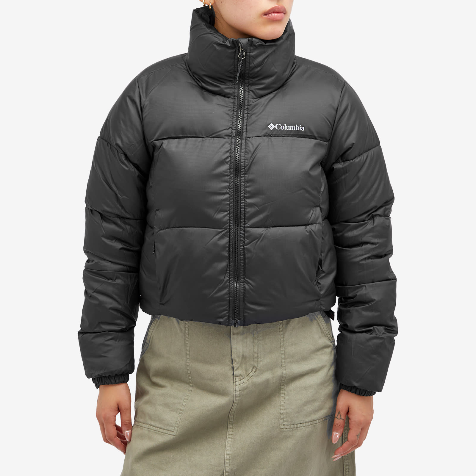 Women's Puffect Cropped Jacket in Black