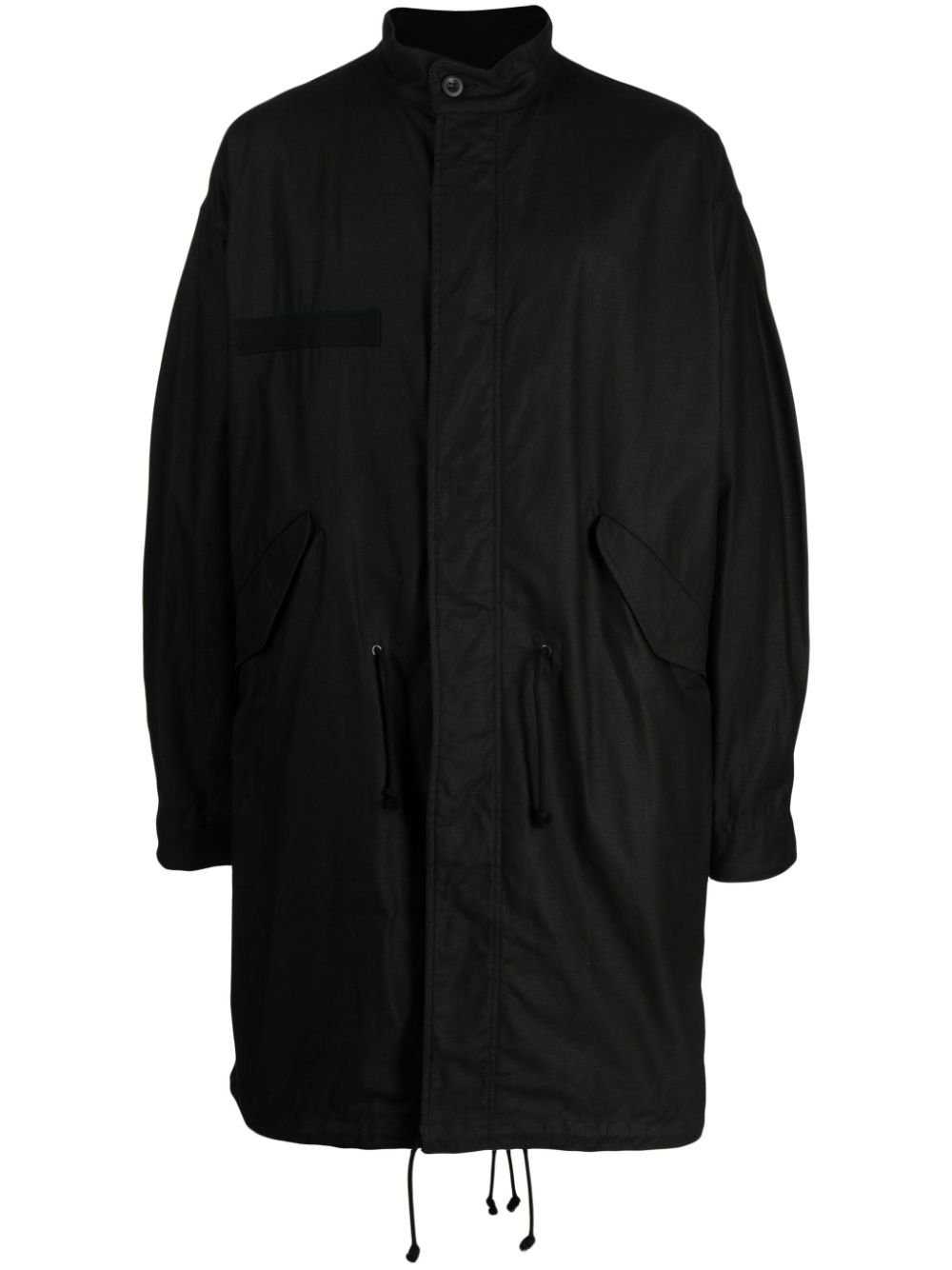 꼼데가르송 남성 two-pocket drawstring-waist coat - Black HLC003