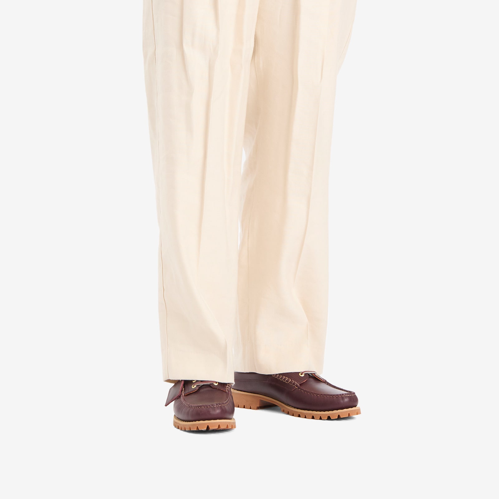Men's 3 Eye Mule Burgundy Full Grain