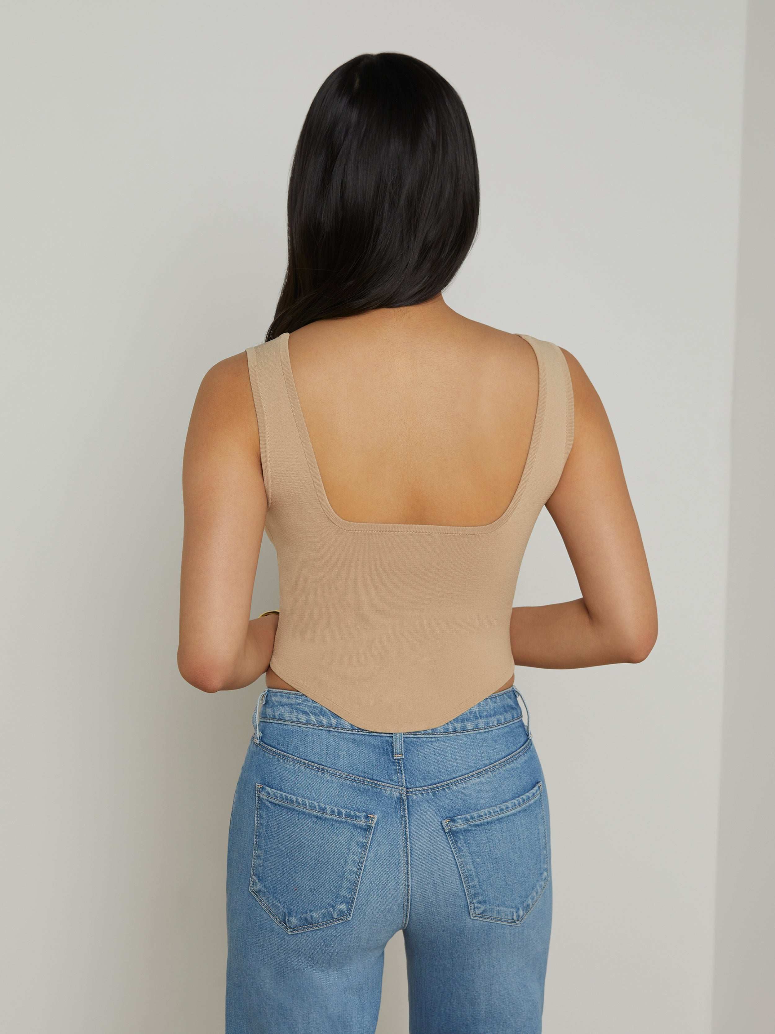 Saga Top In Almond/gold