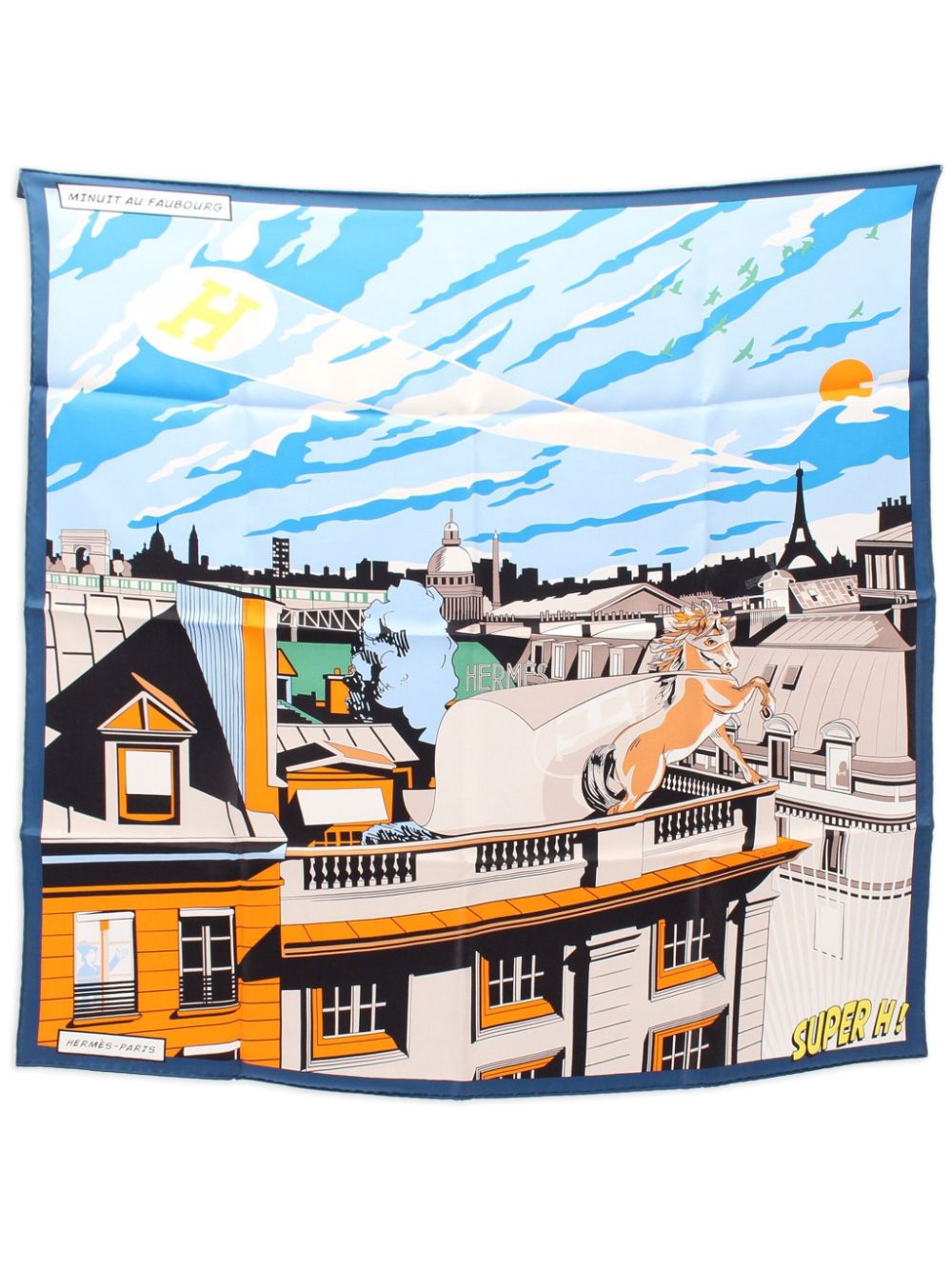 Hermès Minuit AU Faubourg Scarf