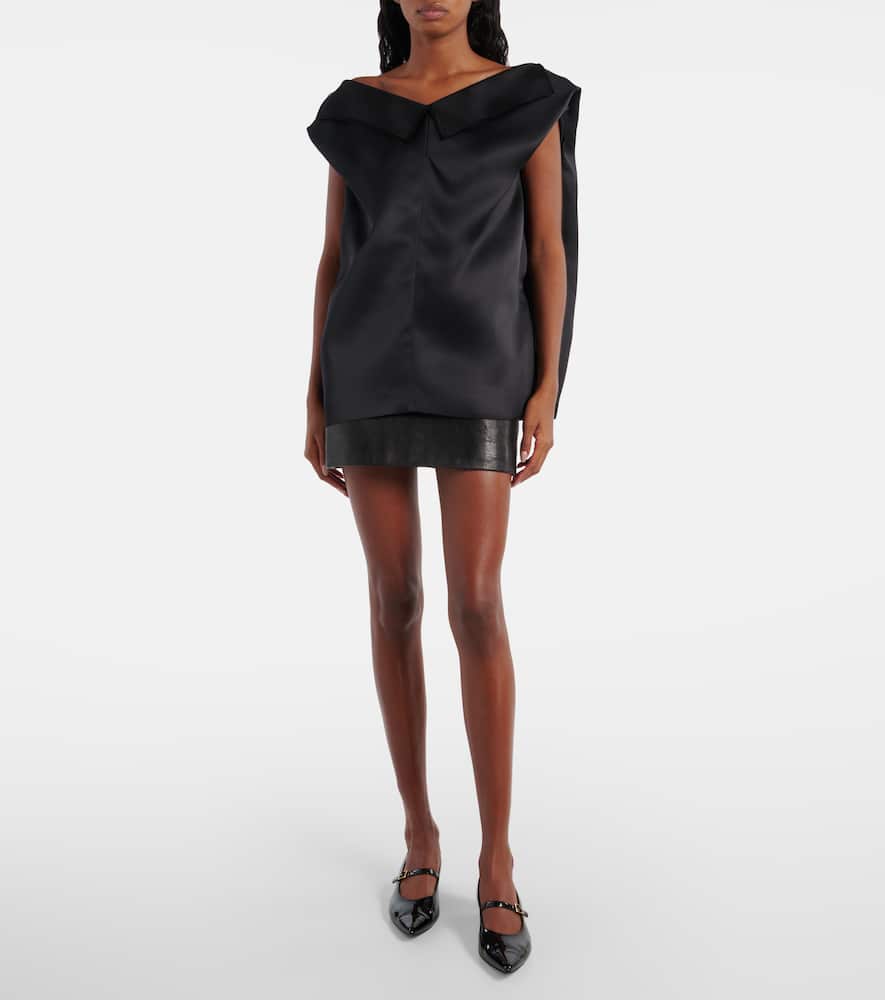 Jett leather miniskirt
