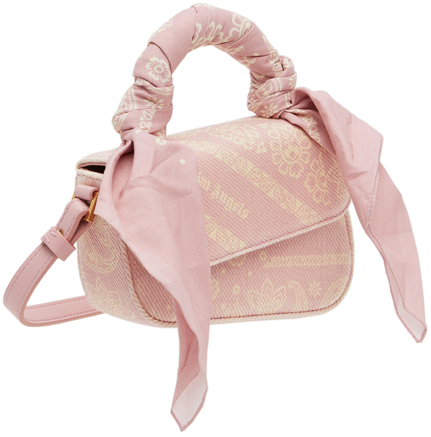 Palm Angels Pink Mini Bandana Crash Shoulder Bag - Realry: Your