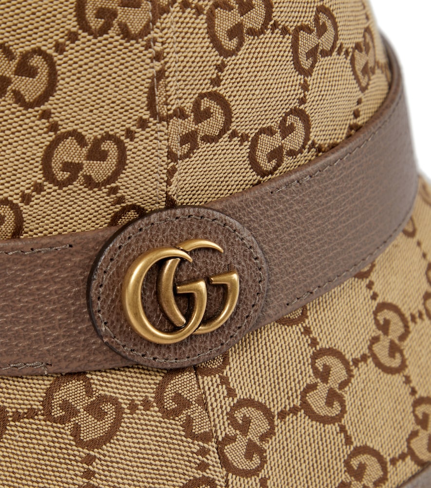 GG Supreme Canvas Bucket Hat in Brown - Gucci