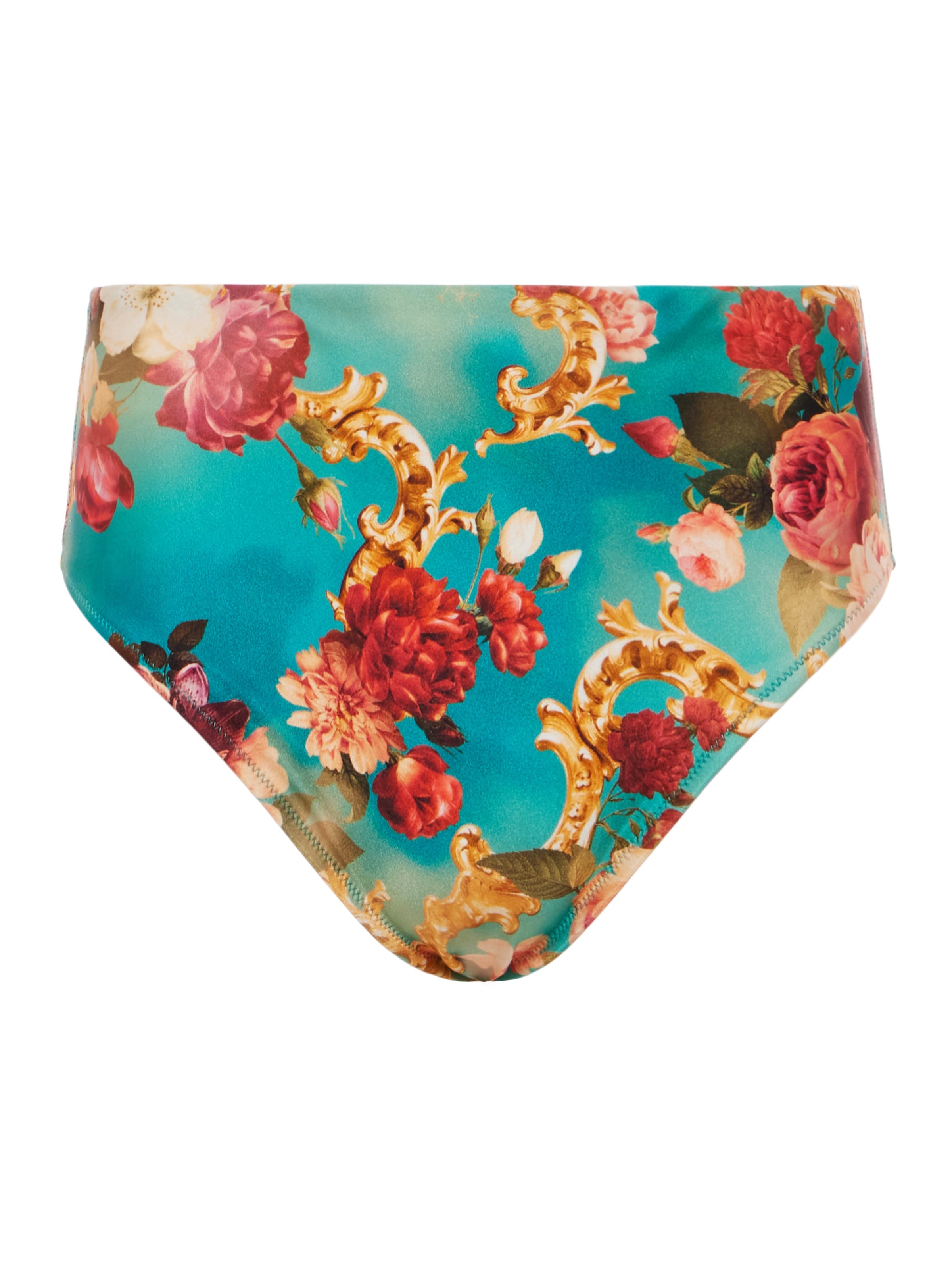 Vanessa High-Waisted Bikini Bottom In Multi
