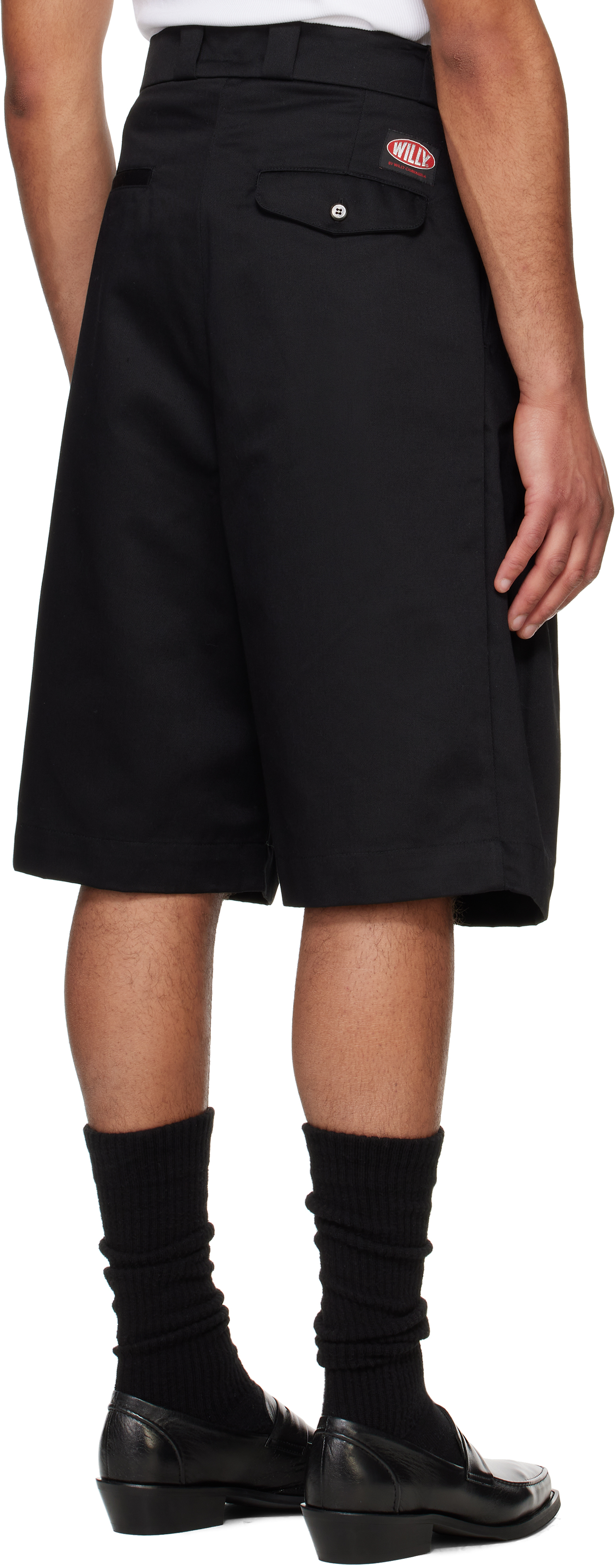 WILLY CHAVARRIA Black Borracho Shorts
