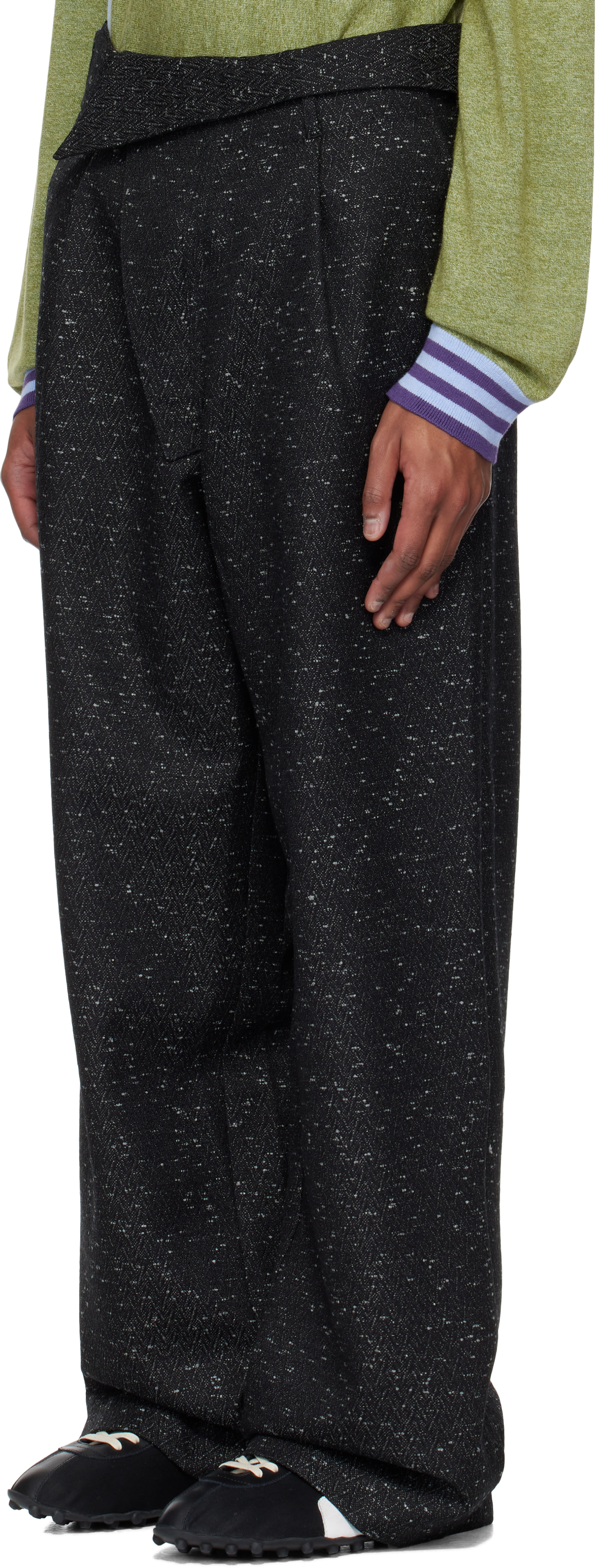 Kiko Kostadinov Black Navin Wide Trousers