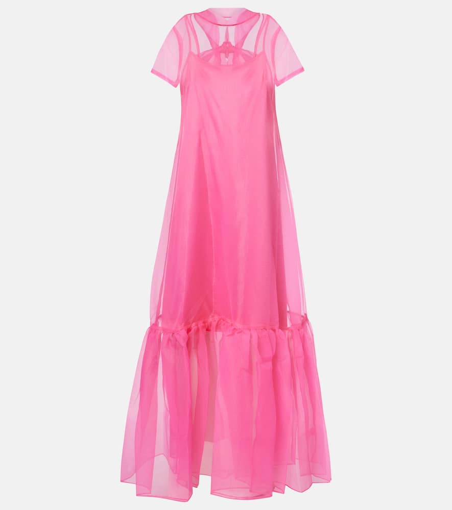 Tiered tulle gown