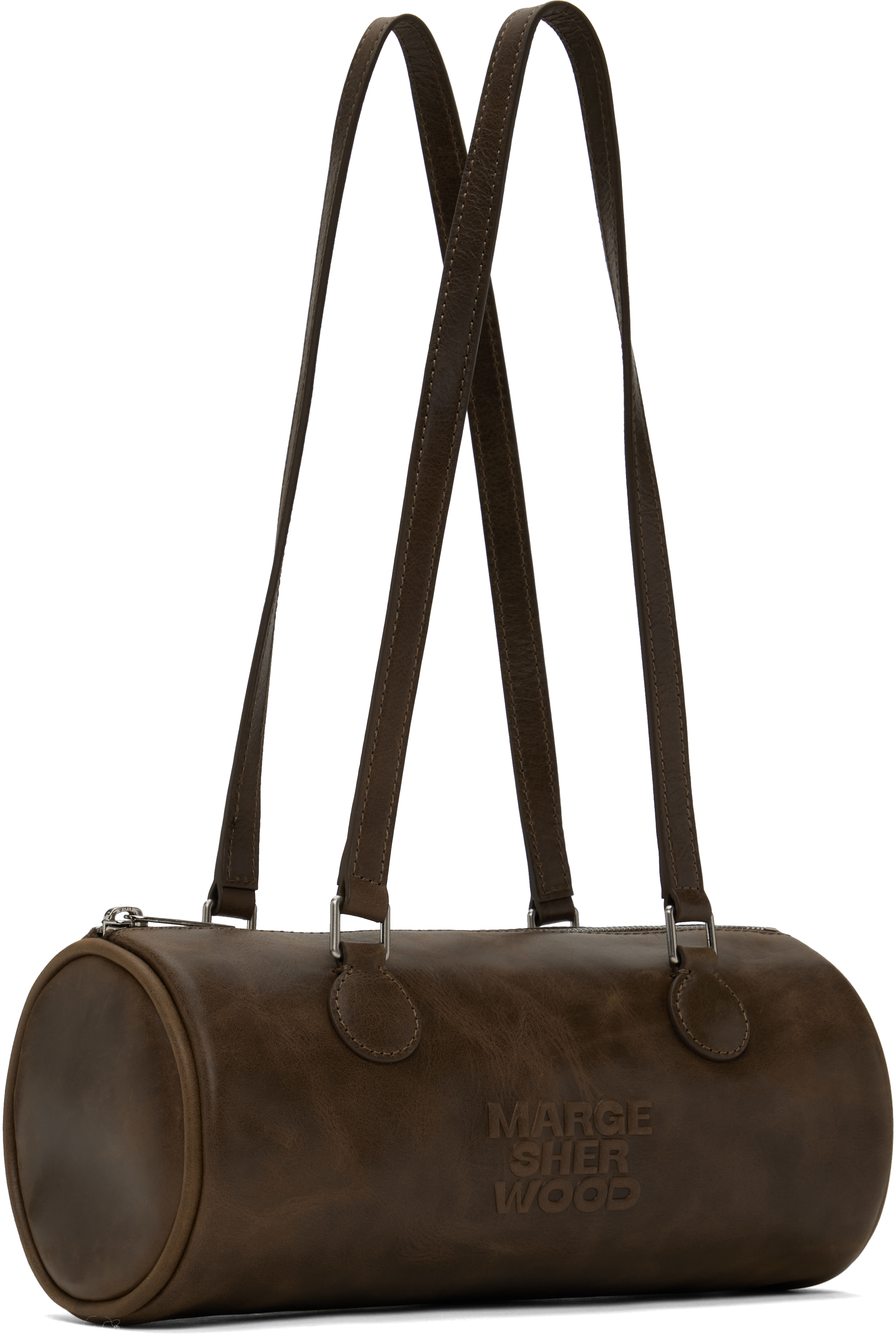 MARGESHERWOOD Brown Log Medium Bag