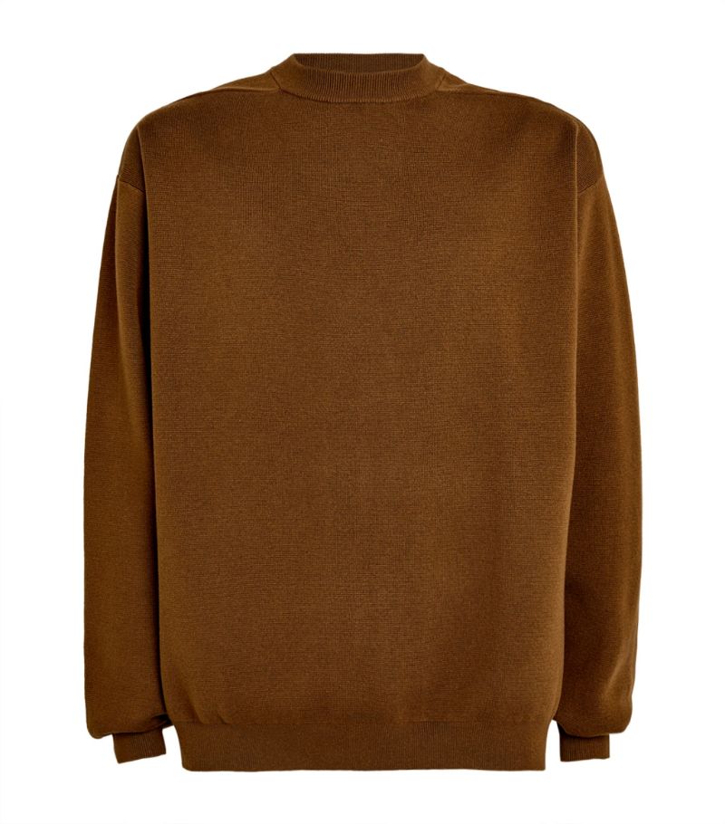 Merino Wool-Blend Crew-Neck Sweater