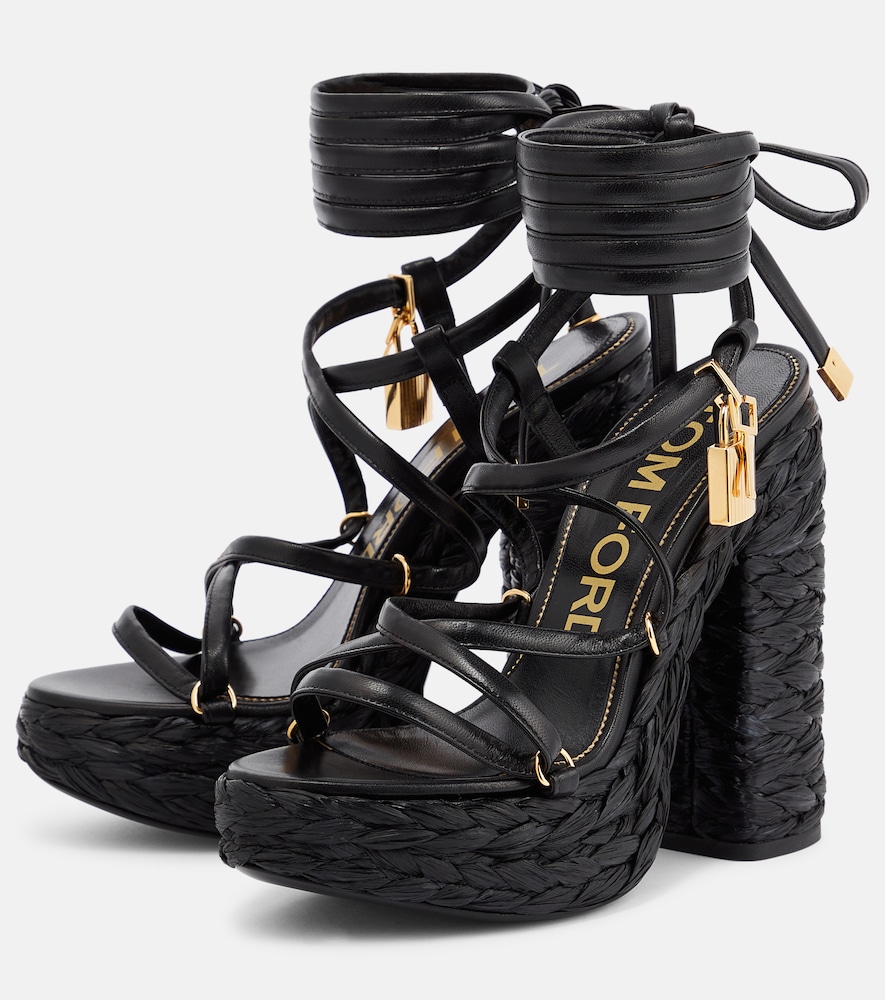 Tom Ford Leather platform sandals