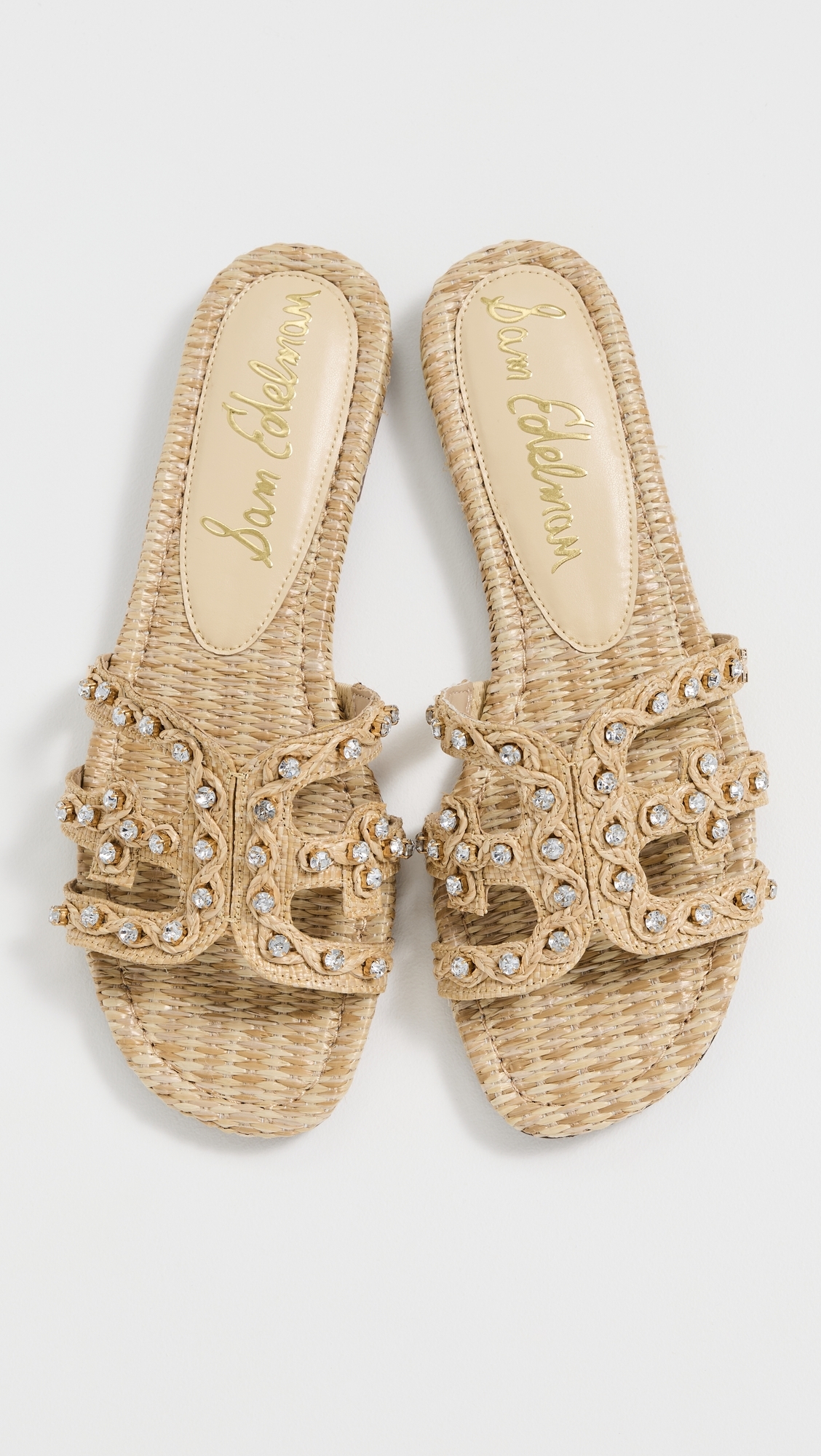 Sam Edelman Bay Jewel Slides Bleached Beechwood