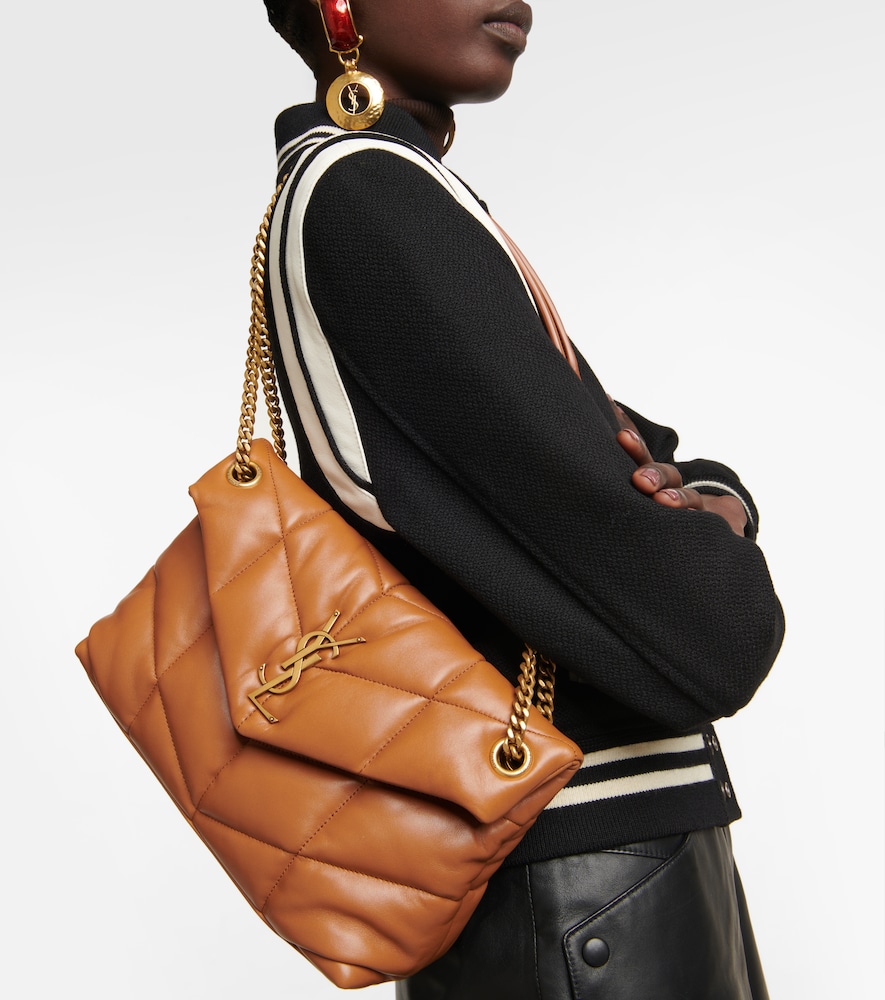 Saint Laurent Puffer mini leather shoulder bag - Realry: A global