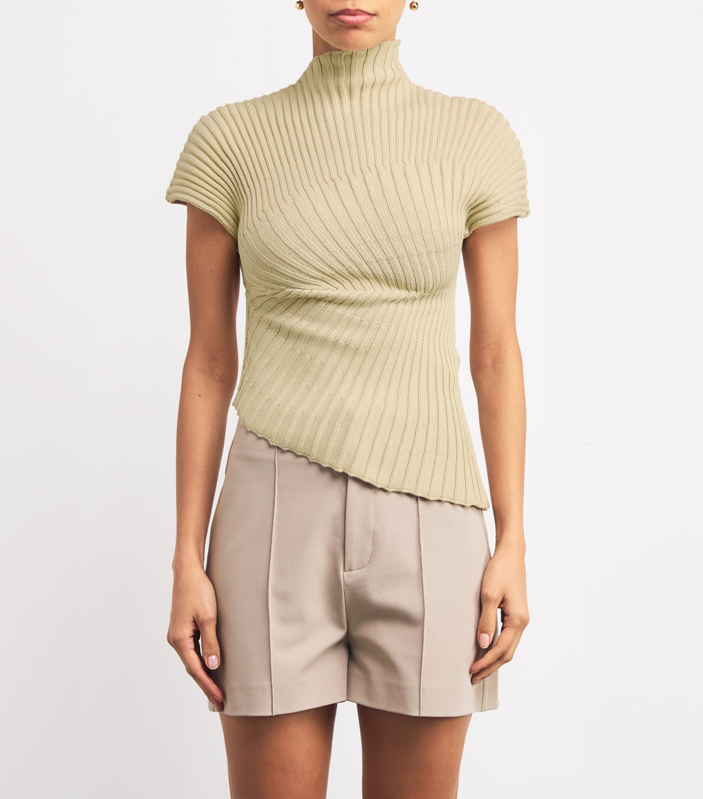 Asymmetric Knitted Annemie Top
