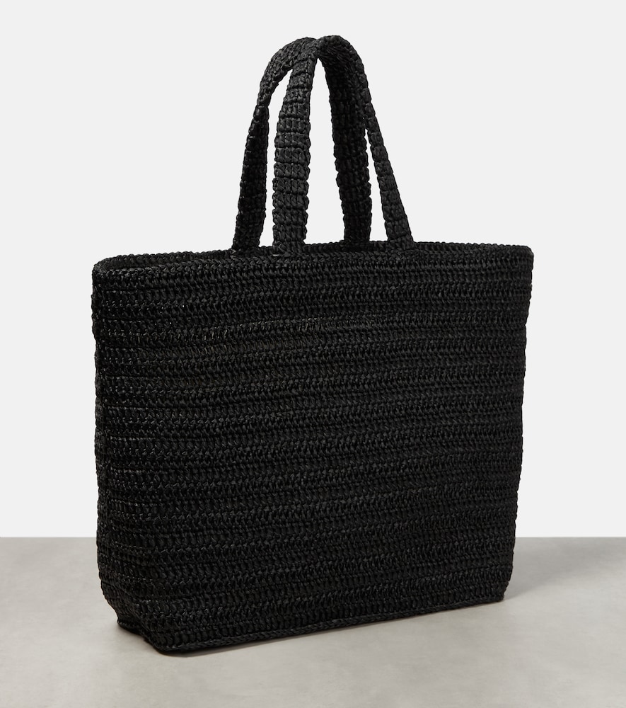 Saint Laurent Rive Gauche Raffia-effect Tote Bag