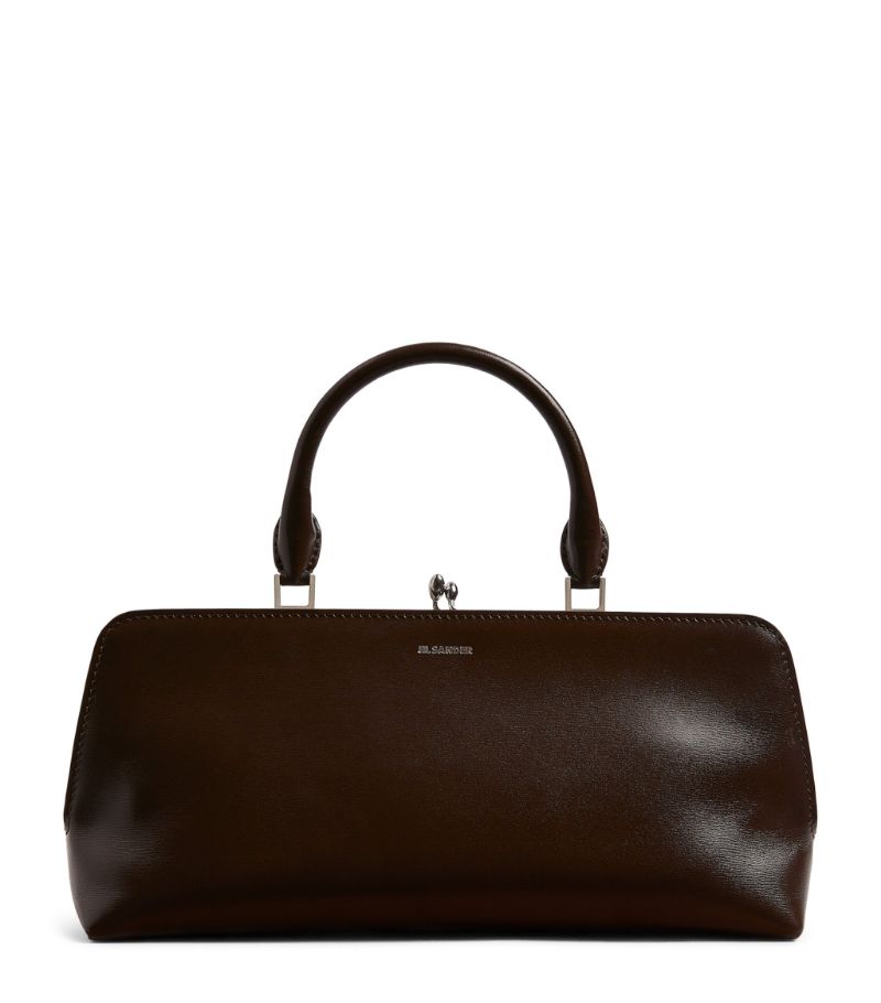 Small Leather Goji Top-Handle Bag