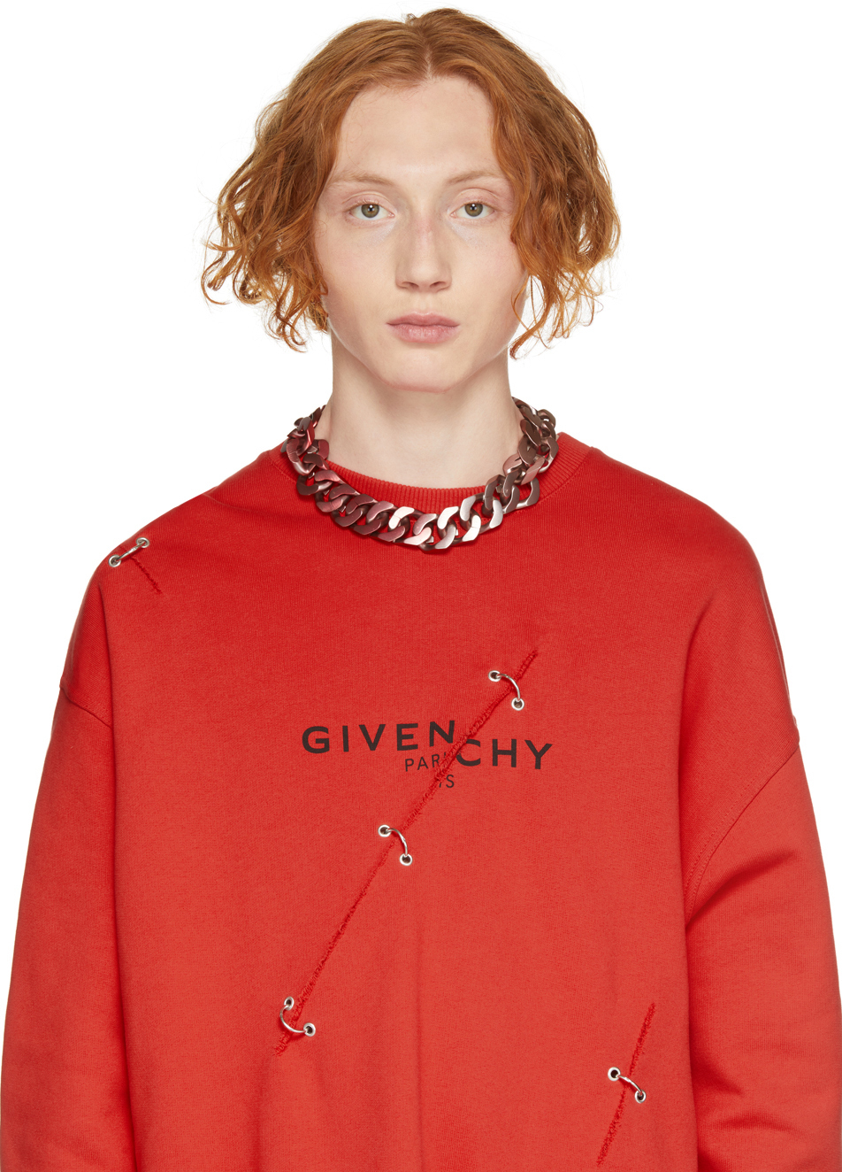 GIVENCHY ピンク ミディアム Shading G チェーン ネックレス - 通販
