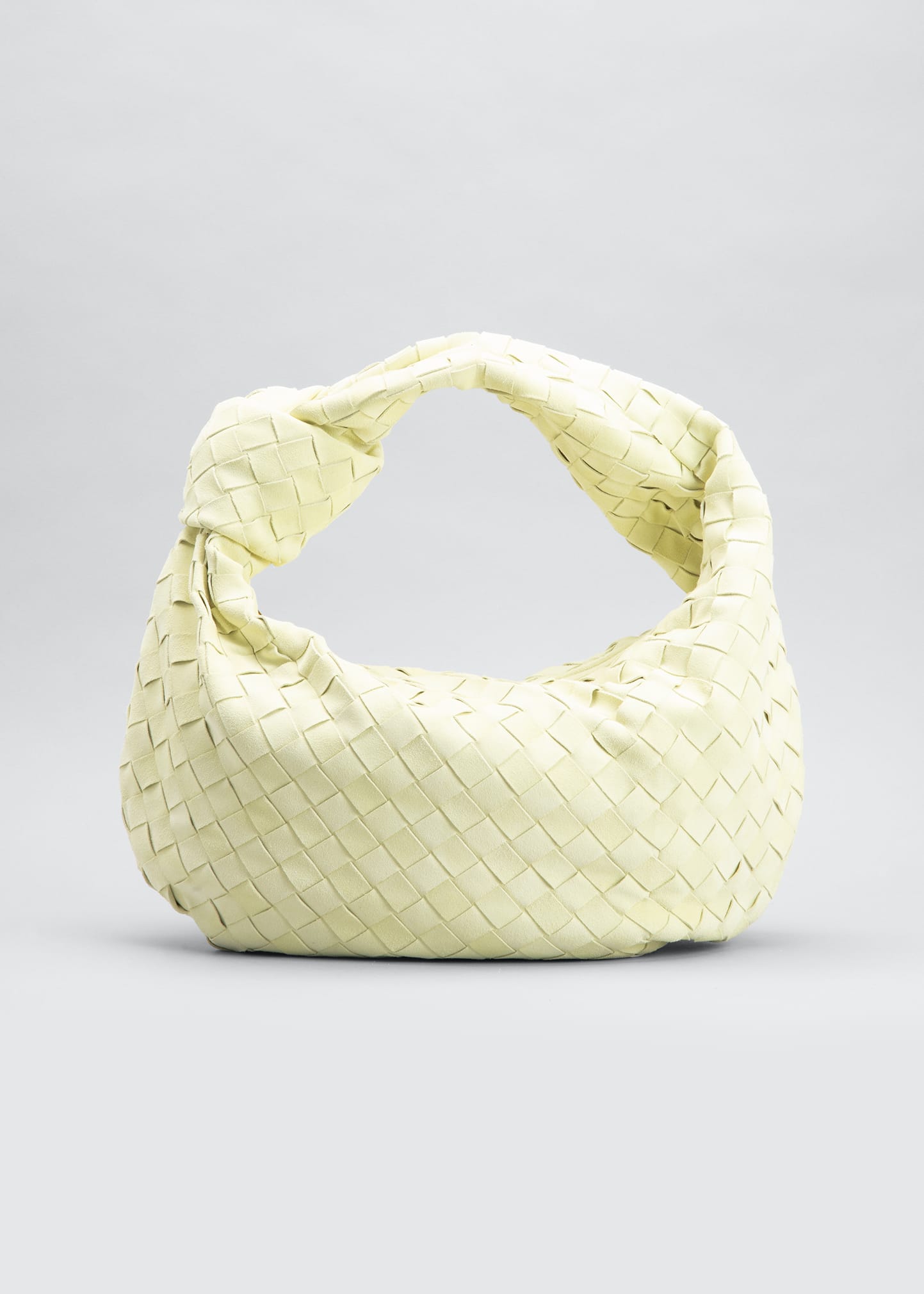 Bottega Veneta Jodie Teen Knotted Intrecciato Suede Tote