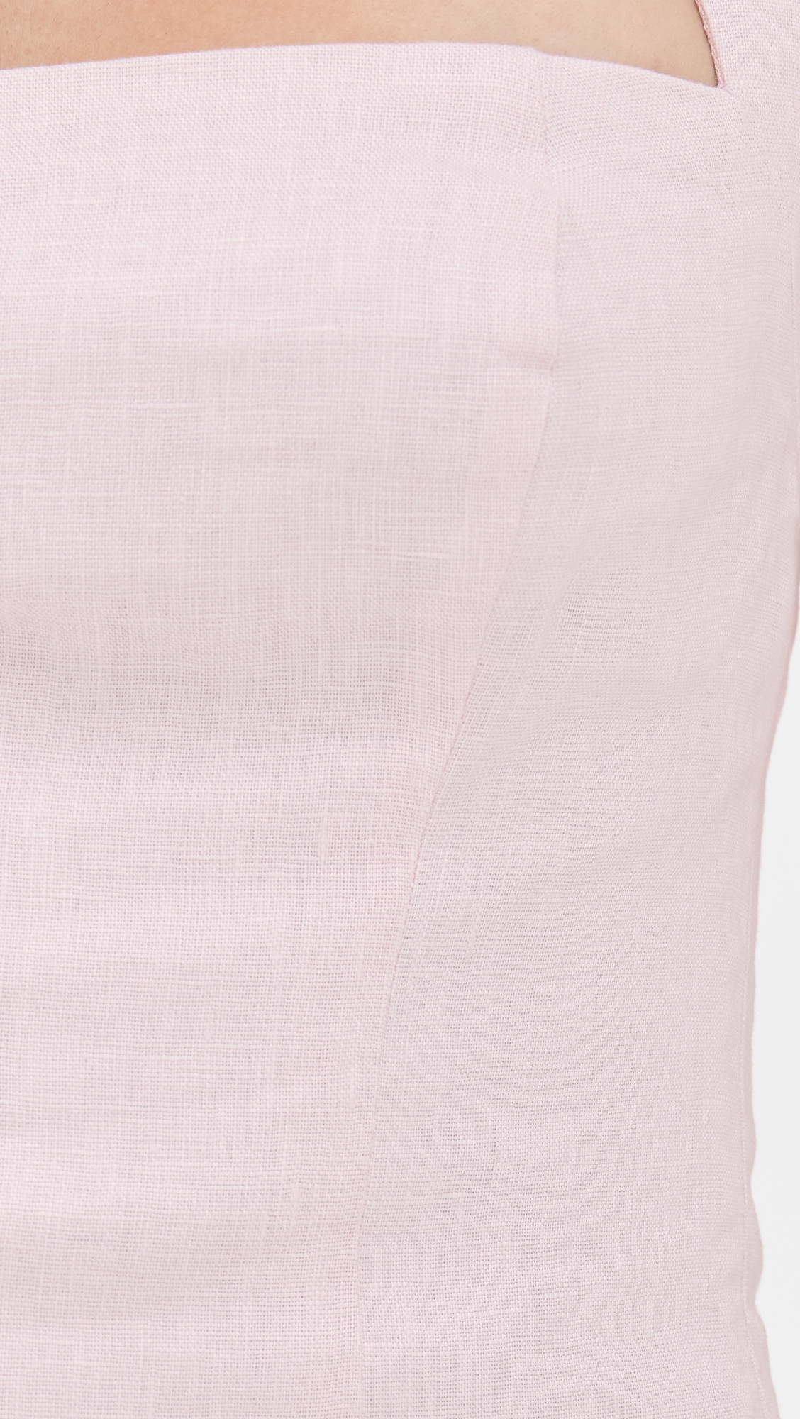 Reformation Malika Linen Top Cherry Blossom
