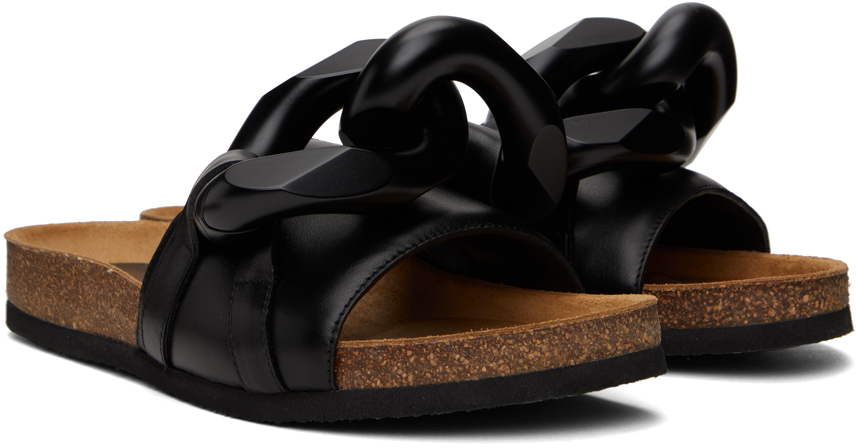 通常 1本タイプ jw anderson ブラックチェーンスライド | sids.edu.in