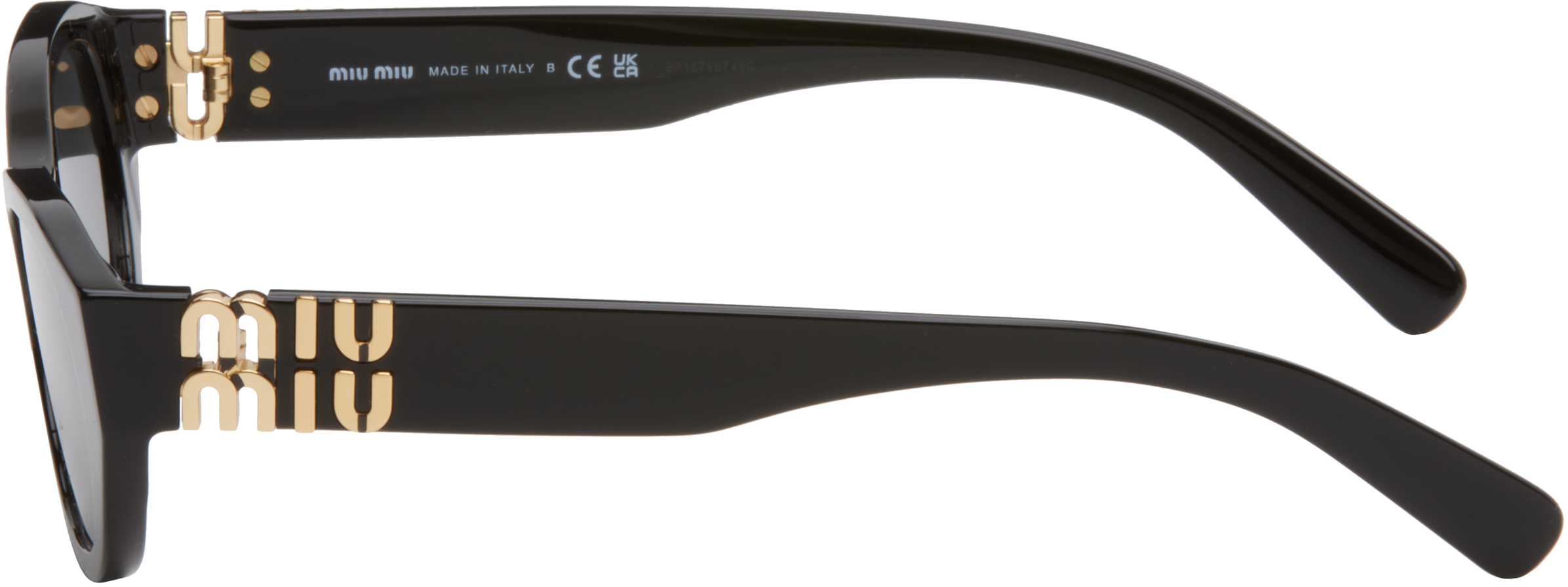 Miu Miu Eyewear Black Miu Glimpse Sunglasses