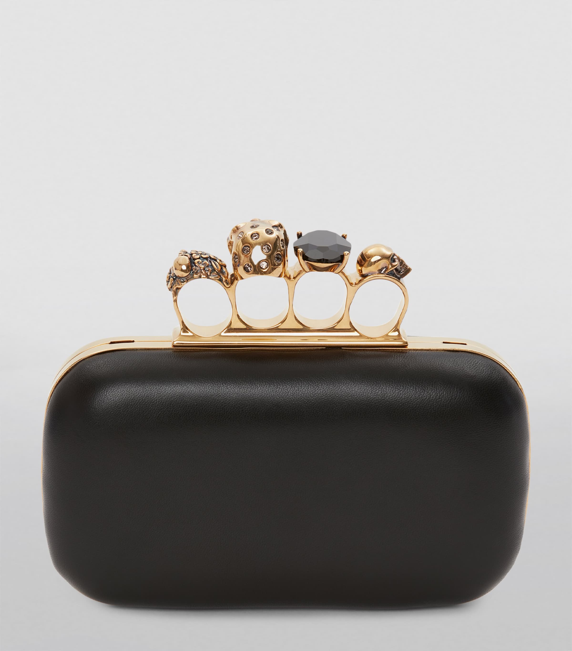 Skull Four-Ring Clutch Bag