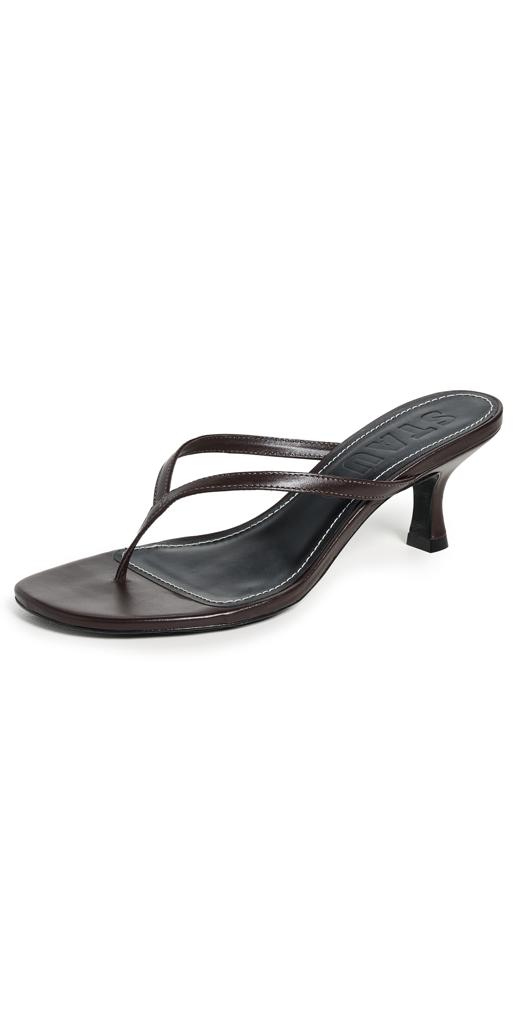 Freja Thong Kitten Heel Sandals Espresso