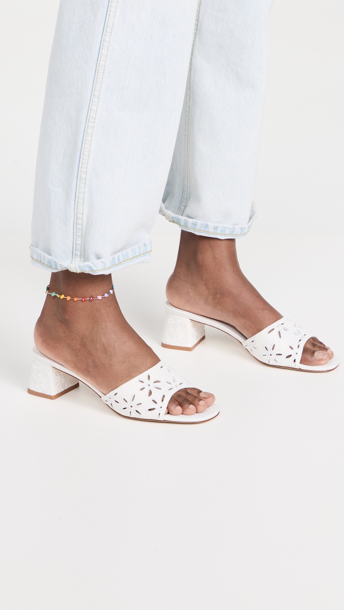 Brigitte Sandals White