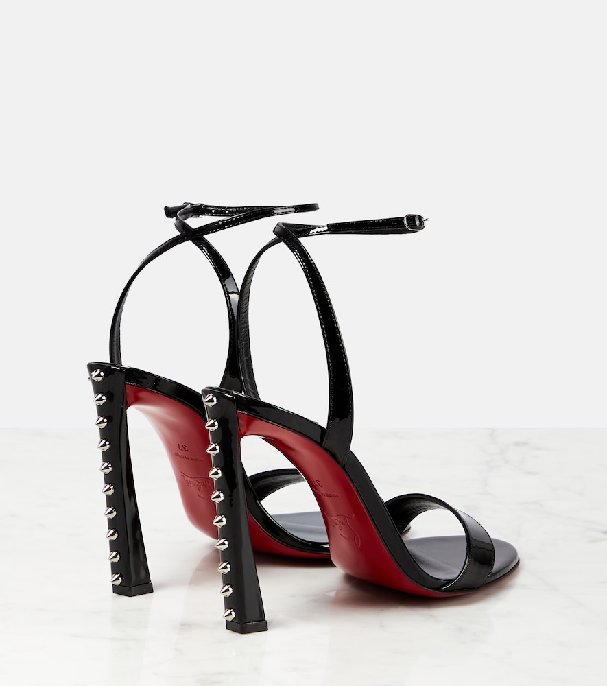 Condorapik Queen 100 Leather Sandals in Red - Christian Louboutin