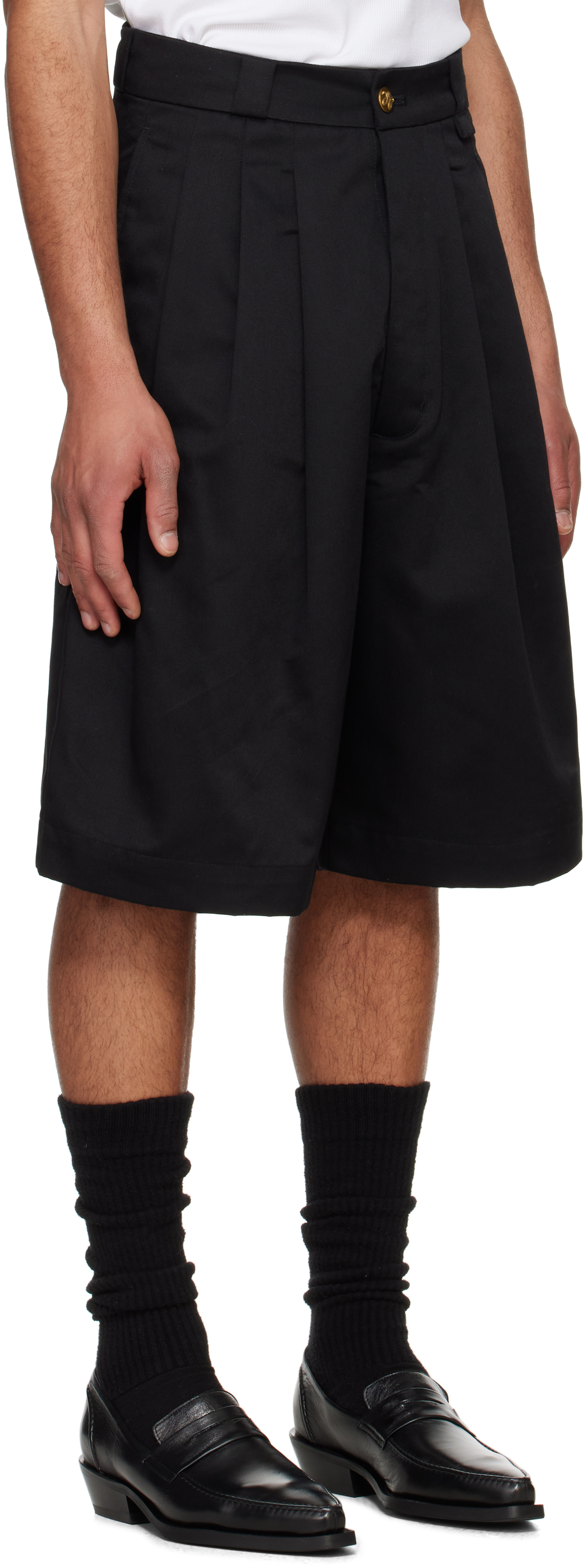 WILLY CHAVARRIA Black Borracho Shorts