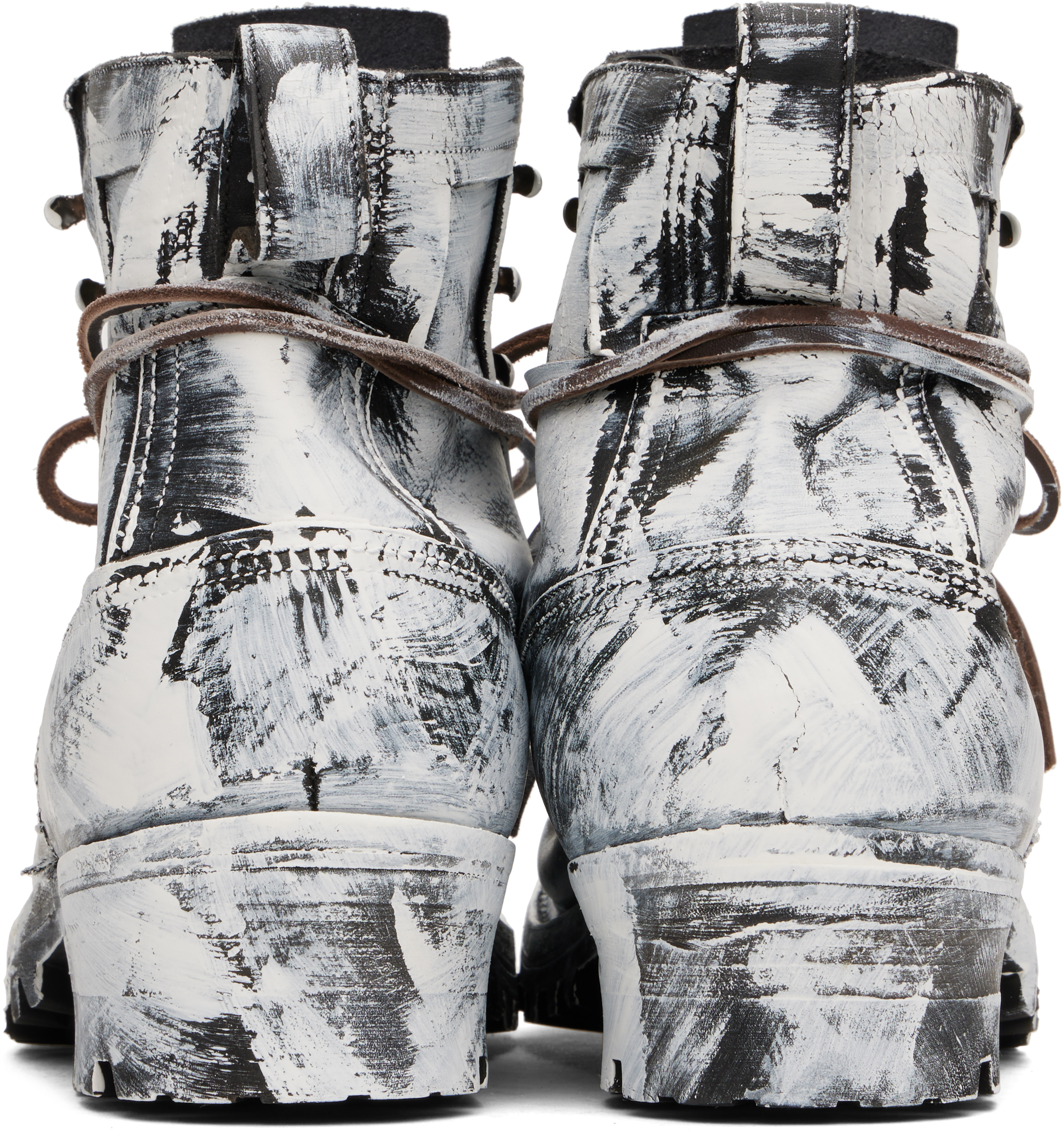 Maison Margiela Black & White Sierra Bianchetto Boots