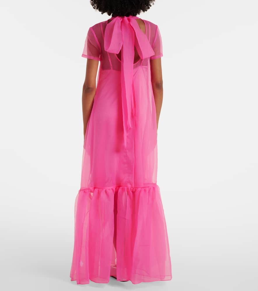 Tiered tulle gown