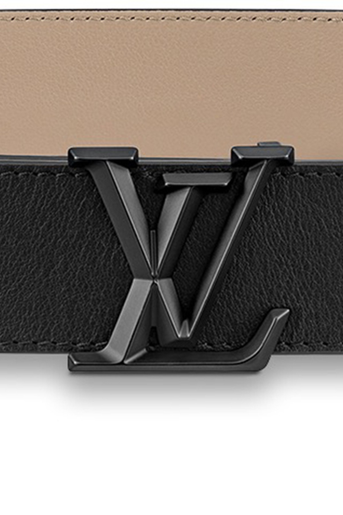 Louis Vuitton LV Pyramide 35mm Belt, Beige, 100
