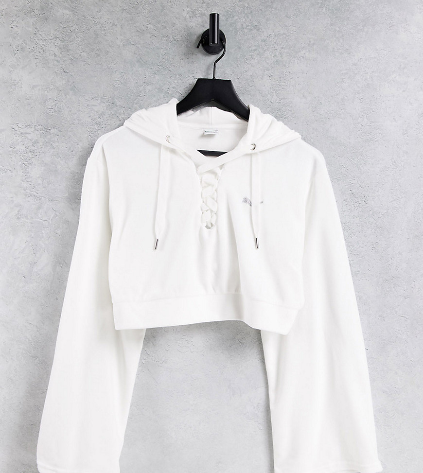 PUMA 여성 흰색 아이콘 2.0 패션 후디