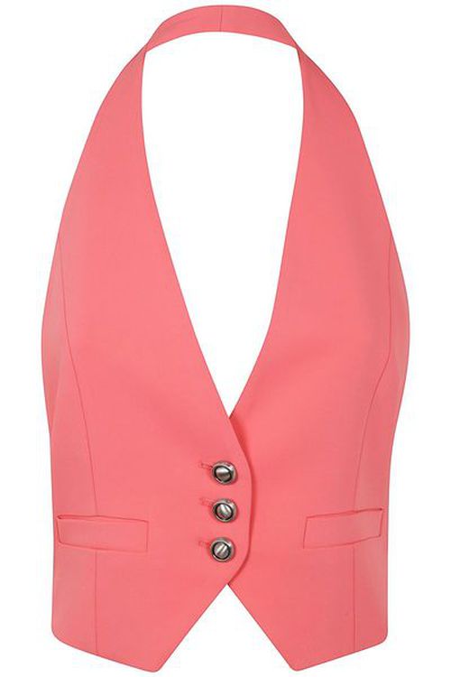 Pinko Halterneck Cropped Vest
