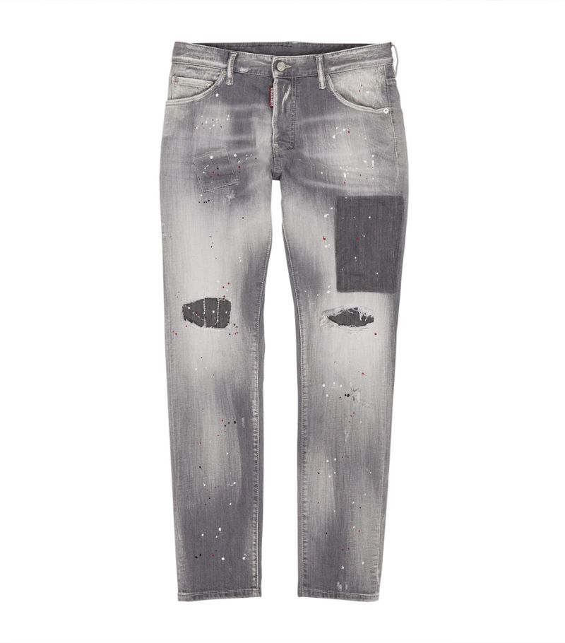 디스퀘어드2 남성 Patch-Detail Cool Guy Slim Jeans