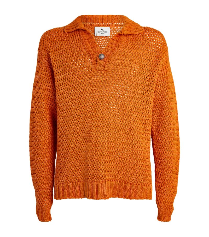 에트로 남성 Linen Sweater
