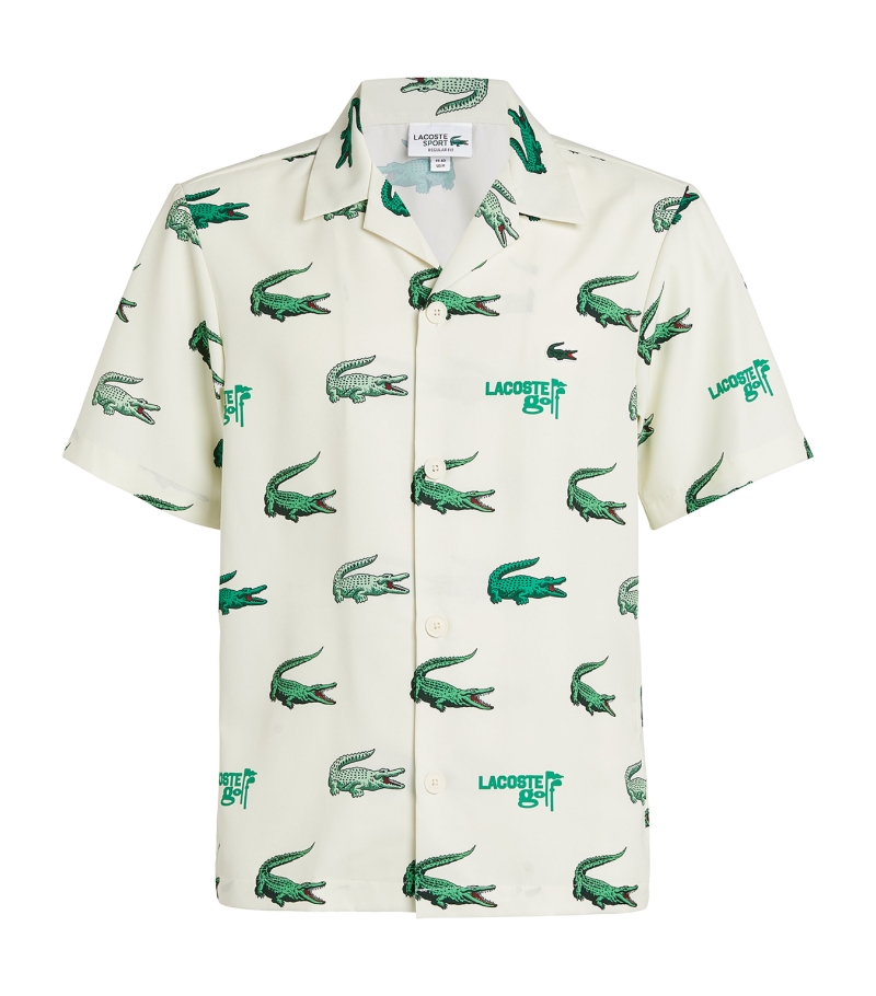 라코스테 Crocodile Print Shirt