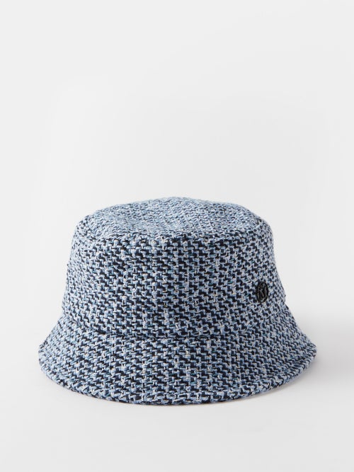 메종 미쉘 Axel cotton-blend tweed bucket hat