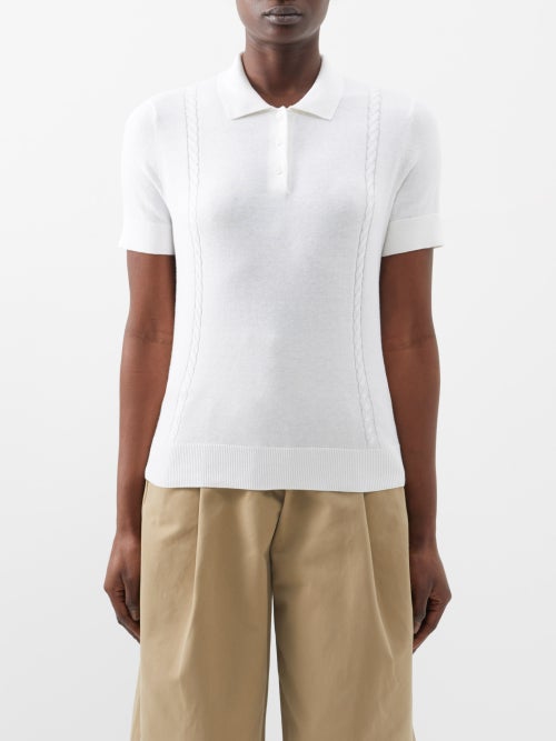 아페쎄 Sibylle cotton-blend polo shirt