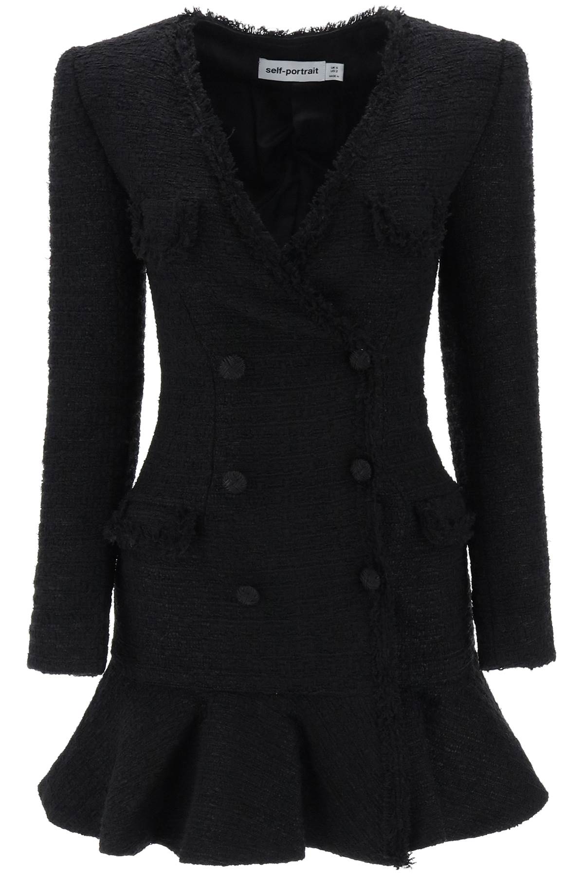 셀프포트레이트 여성 Mini Blazer Dress In Boucle Tweed 13639118