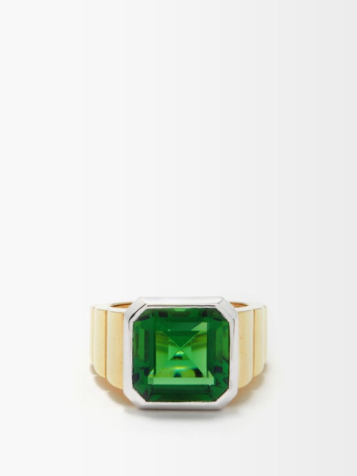 Yvonne Leon Glass & 9kt gold ring