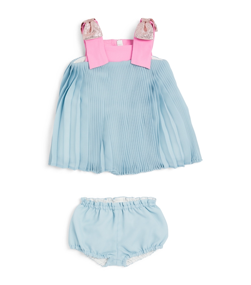 Hucklebones London Pleated Dress and Bloomers (3-18 Months)