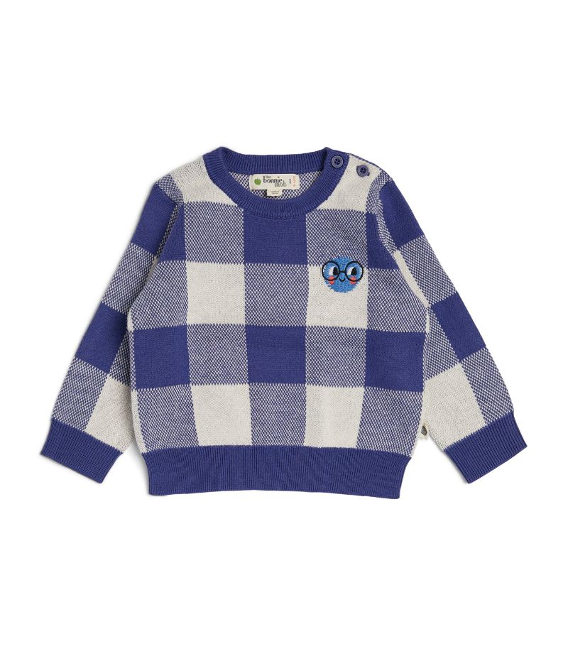 The Bonnie Mob Knit Gingham Sweater (3-24 Months)